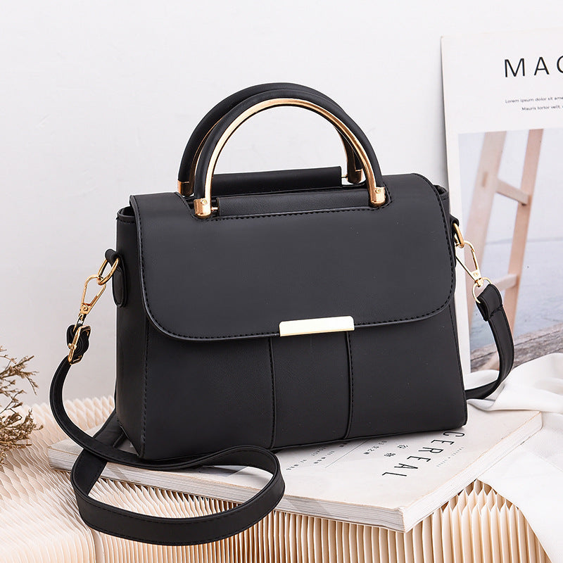 Quality matte colorful handbag with simple touches