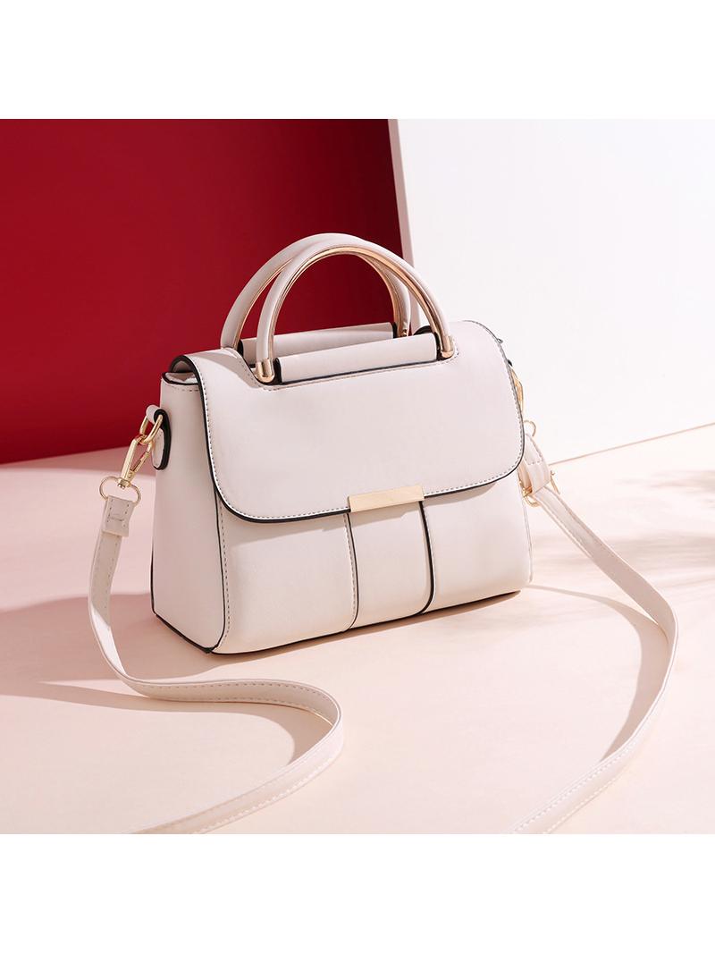 Quality matte colorful handbag with simple touches