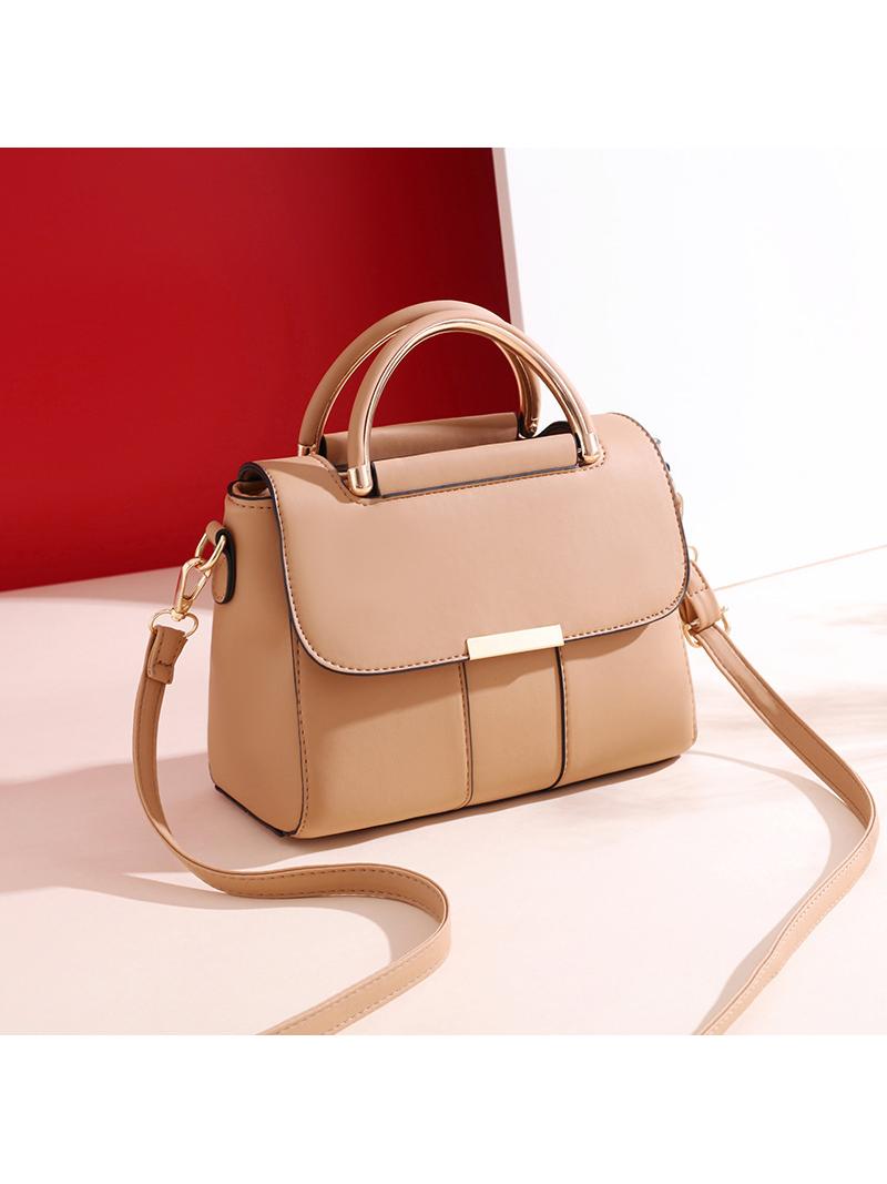 Quality matte colorful handbag with simple touches