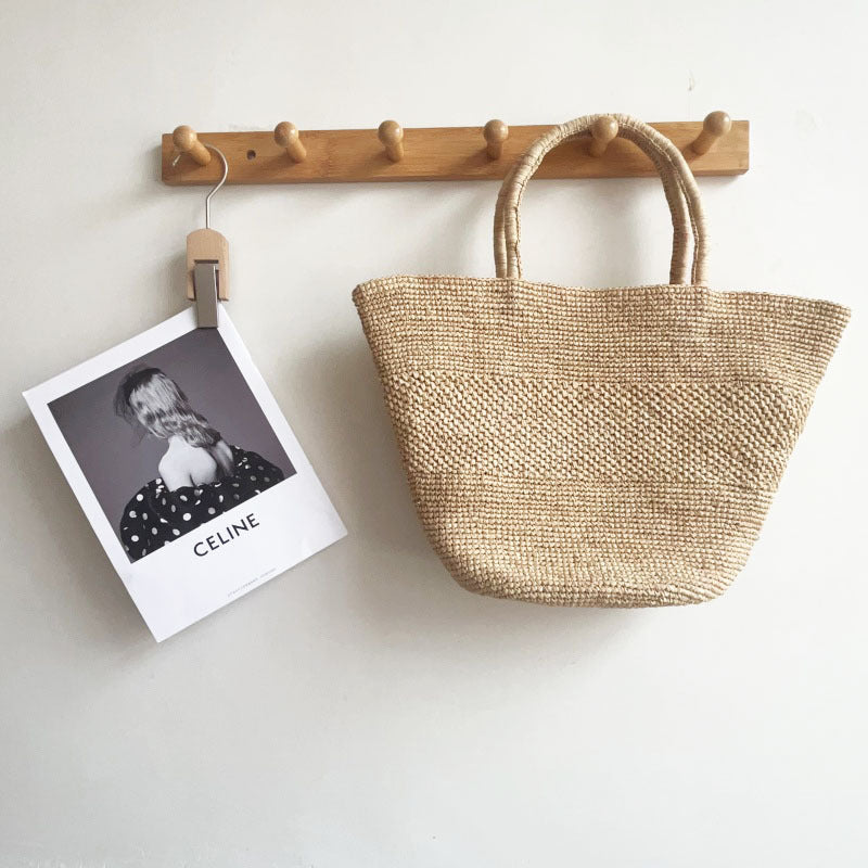 Summer Straw Handbag Beach & Everyday Use